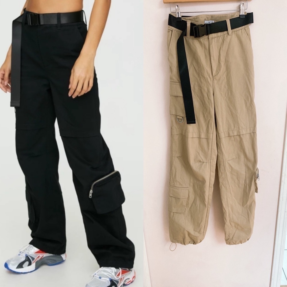 Aritzia TNA L.E.S Cargo Pant in Tan